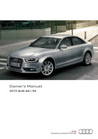 Audi A4 S4 - Owners Manual 2015 EN 